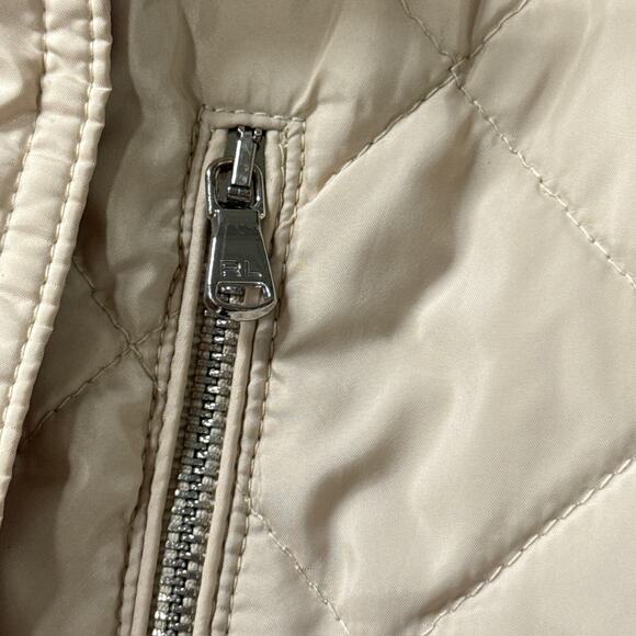 Polo Golf Ralph Lauren Beige Sleeveless Quilted Lightweight Vest Women's Small - Picture 4 of 16